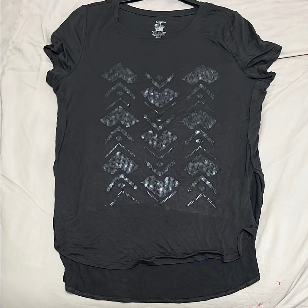 George Black Graphic Short Sleeve Tunic